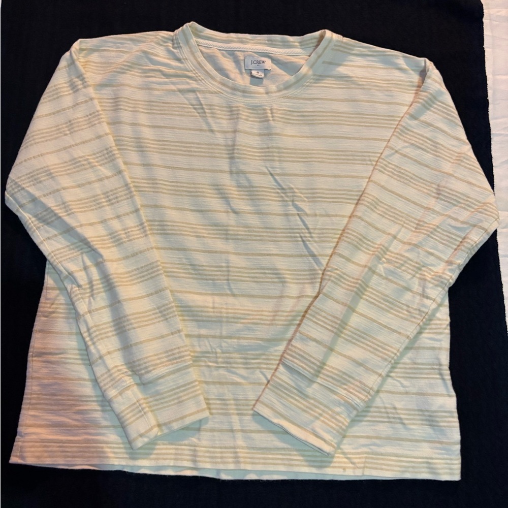 J. Crew Cream Striped Top(0020)